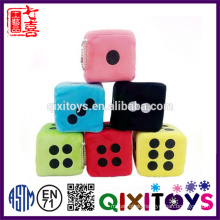 2017 New custom dice toys for kids educational customized color and size with printing or embroidery